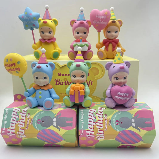 2025 Sonny Angel Birthday Gift Bear Series Blind Box Anniversary Figure Gift
