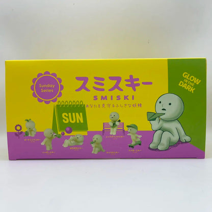 2025 Smiski Sunday Series Glow In The Dark Blind Box Anniversary Figure Gift
