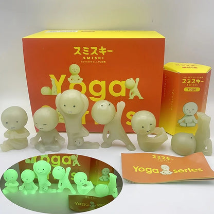 2025 Sonny Angel Smiski Yoga Series Glow In The Dark Blind Box USA Seller