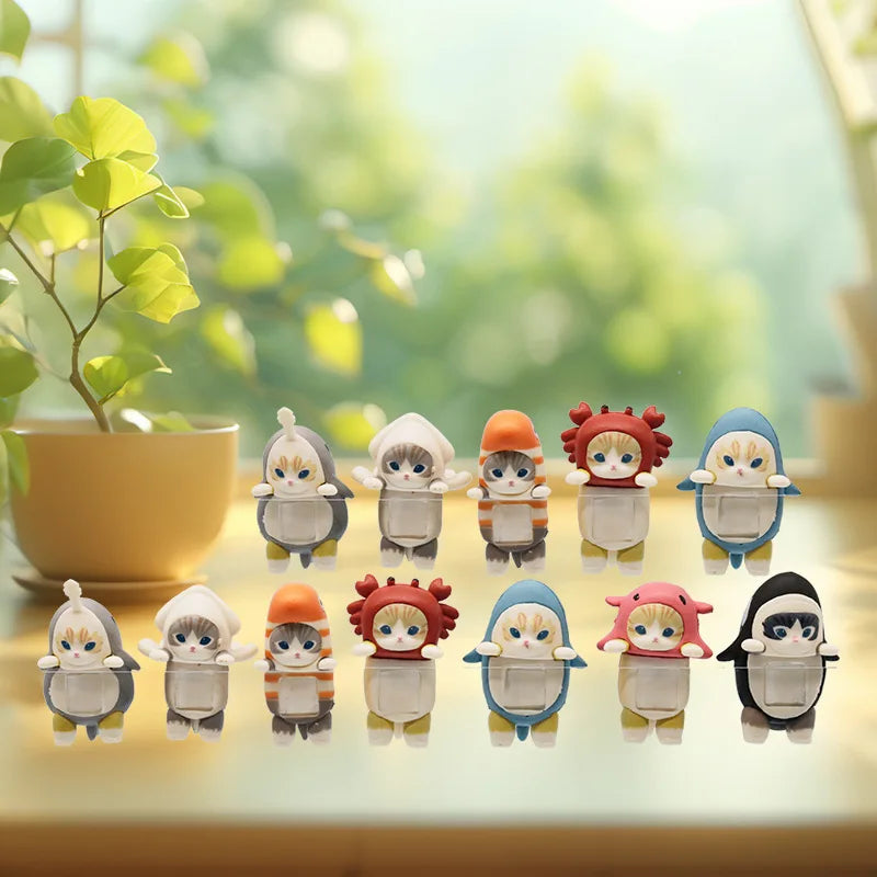 Sonny Angel Mofusand Blind Box Hippers Mini Doll Shark Cat Collectible