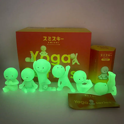 2025 Sonny Angel Smiski Yoga Series Glow In The Dark Blind Box USA Seller